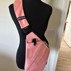 Wander+Pink Crossbody Sling anti theft Travel Bag
